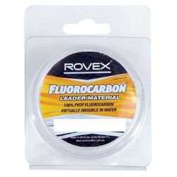 Rovex 100% PVDF Fluorocarbon Leader 20m 4lb - 80lb