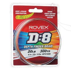 Rovex D:8 Depth finder Braid 300yd - 600yd Fishing Line (8 Strand Braid)