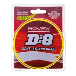Rovex D:8 Hi Vis Yellow Braid 150yd - 300yd Fishing Line (8 Strand Braid)