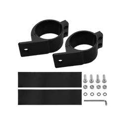 Roadvision Bar Light & Work Light Tubular Bull Bar Clamp 66-71mm (2.75) Diameter Range Black