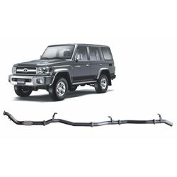Redback Exhaust to Suit Toyota Landcruiser 76 Series Wagon (Wide Front) 2007 - 2016 VDJ76R 4.5 Litre