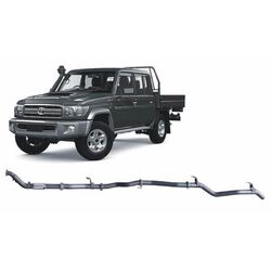 Redback Exhaust to Suit Toyota Landcruiser 79 Series Double Cab Ute (Wide Front) 2012 - 2016 VDJ79R 4.5 Litre No Catalytic Converter - Pipe Only 