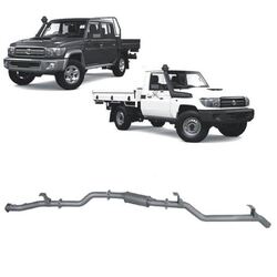 Redback Exhaust to Suit Toyota Landcruiser 79 Series Double Cab Ute 10/2016 Onwards 1VD-FTV 4.5 Litre