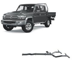 Redback Exhaust to Suit Toyota Landcruiser 79 Series Single And Double Cab 2016+ Twin System VDJ79R 4.5 Litre