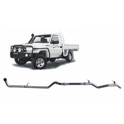 Redback Exhaust to Suit Toyota Landcruiser 78/79 Series Ute & Troop Carrier (Narrow Front) 1990 - 2007 HDJ79R 4.2 Litre