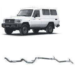 Redback Exhaust to Suit Toyota Landcruiser 78/79 Series Ute & Troop Carrier (Narrow Front) 1990 - 2007 HDJ78R 4.2 Litre