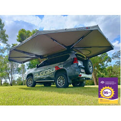 Rugged 4x4 2m 270 Semi-auto Opening Awning (Fabric UVE95+%) - Driver Side Moon Zip