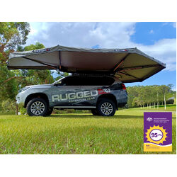 Rugged 4x4 Platinum 2.3m 270 Semi-auto Opening FREESTANDING Awning - Driver Side