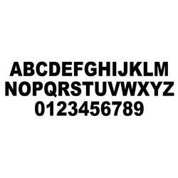 Rego Letters 8" Black