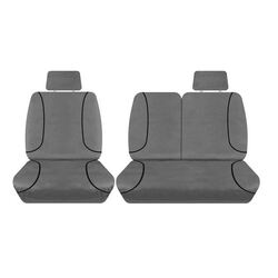 Tuff Terrain Canvas Grey Seat Covers to Suit Hyundai iLoad TQ 3/6 Seater Van 08-On FRONT