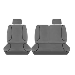 Tuff Terrain Canvas Grey Seat Covers to Suit Hyundai iLoad TQ 3/6 Seater Van 08-On FRONT