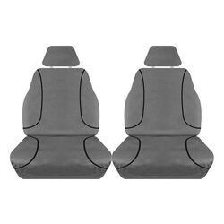 Tuff Terrain Canvas Grey Seat Covers to Suit Mazda BT50 (UP UR) XT Single Cab Bucket & 3/4 Seats 11-On FRONT