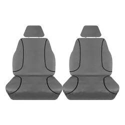 Tuff Terrain Canvas Grey Seat Covers to Suit Ford Ranger PX XL Single Cab Bucket