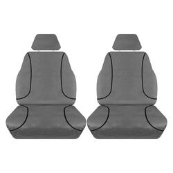 Tuff Terrain Canvas Grey Seat Covers to Suit Isuzu D-Max TF Single/Space Cab All Badges Bucket Seats 05/08-04/12 FRONT