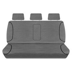 Tuff Terrain Canvas Grey Seat Covers to Suit Mitsubishi Triton (MN) GLX GLX-R GL-R Dual Cab 08/09-11/12 REAR