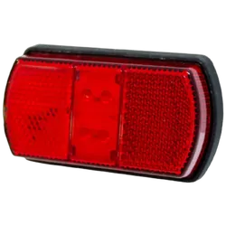 Supex LED Rear Marker Lamp w/ Reflectors Red
