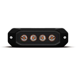 Roadvision LED Strobe Module Amber 10-30V 12W 10 Flash Pattern 4 LED Synchronizable SAE Cl1