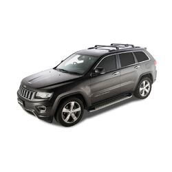 Rhino Rack Vortex Rvp Black 2 Bar Roof Rack For Jeep Grand Cherokee Wk2 4Dr 4Wd With Metal Roof Rails 02/11 On