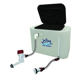 RWB Livewell Tank 30Ltr Kit With Rule Pump/Flowrite Fittings C/W Black Hatch