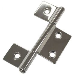 Easy Fit Butt Hinges Non Mortice Stainless Steel 87mm (Pair)