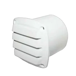 Louvre/Blower Vent -White Nylon 75mm Hose