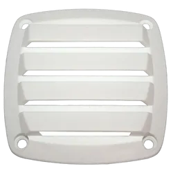 Louvre Vent -White Nylon 90mm Flush