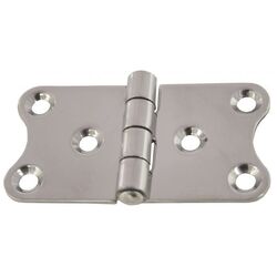 Cabin Hinges 80mm 304 Stainless Steel - Stamped Profile (Pair)