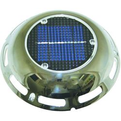 Solar Vent Stainless Steel Battery & Switch