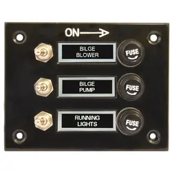 Switch Panel Black 3 Switch