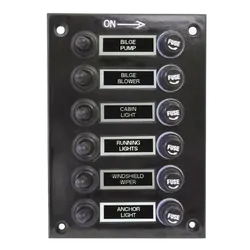Switch Panel With Boots 6 Switch