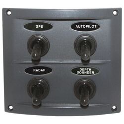 Splashproof Switch Panel Deluxe 4 Switch