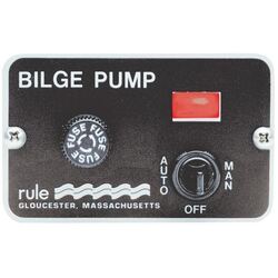 Rule 3 Way Deluxe Bilge Pump Switch Panel 12V