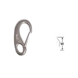 Cast Stainless Steel Snap Hook 70mm