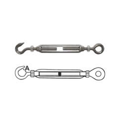 Turnbuckle Hook & Eye Stainless Steel 8mm