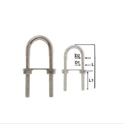 Stepped Stainless Steel U Bolt M10 x 90mm