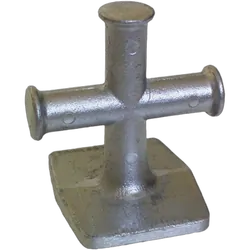 Rwb Alloy Cross Bollard 88mm x 75mm x 100mm (H)