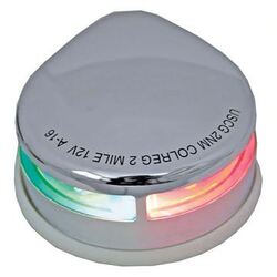 LED Bi-Colour Horizontal Mount Stainless Steel Navigation Light