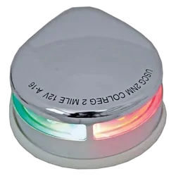 LED Bi-Colour Horizontal Mount Stainless Steel Navigation Light