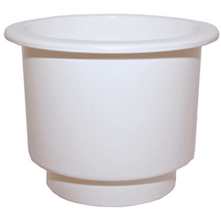 Recessed Drink Holder White - Large Dual Size