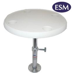 ESM Round Table & Adjustable Pedestal