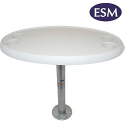 ESM Oval Table & Fix Pedestal