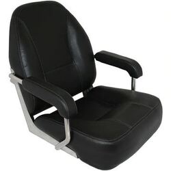 Mojo Deluxe Seat Stainless Steel - Black
