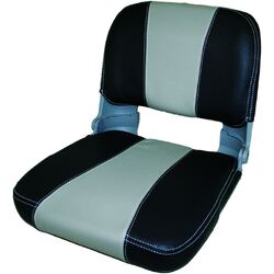 Captain Folding Padded Seat - Charcoal/Grey