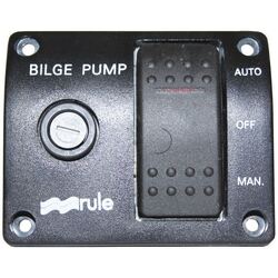 Rule Rocker 3 Way Switch Panel Deluxe 24V