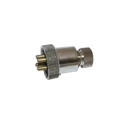 4 Pin Plug Only Chrome Plated Brass