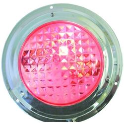 LED Dome Light Stainless Steel Red /White