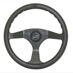 Alpha 3 Spoke Steering Wheel Black 340mm Dia