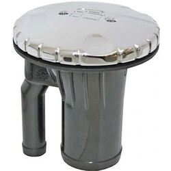 Attwood Vented Deck Fill - Chrome - Straight - 83mm