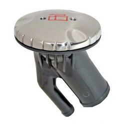 Attwood Vented Deck Fill - Chrome - Angled - 83mm