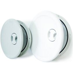 Round Hinged Access Hatches - White 280mm
